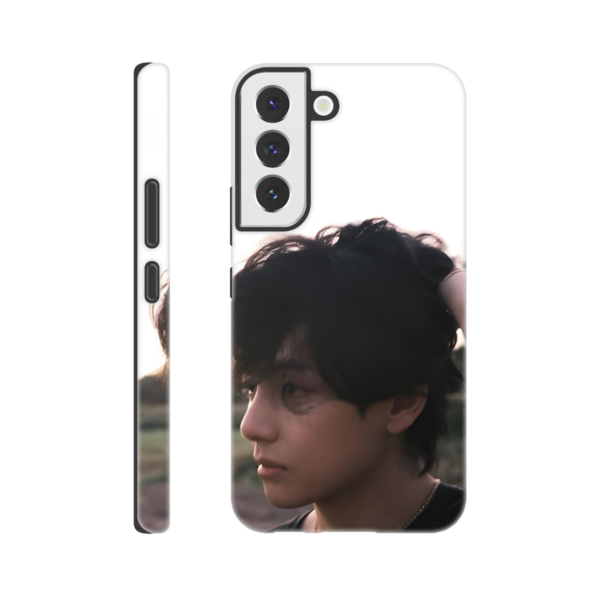 Stylish Taehyung Samsung tough case with strong protection