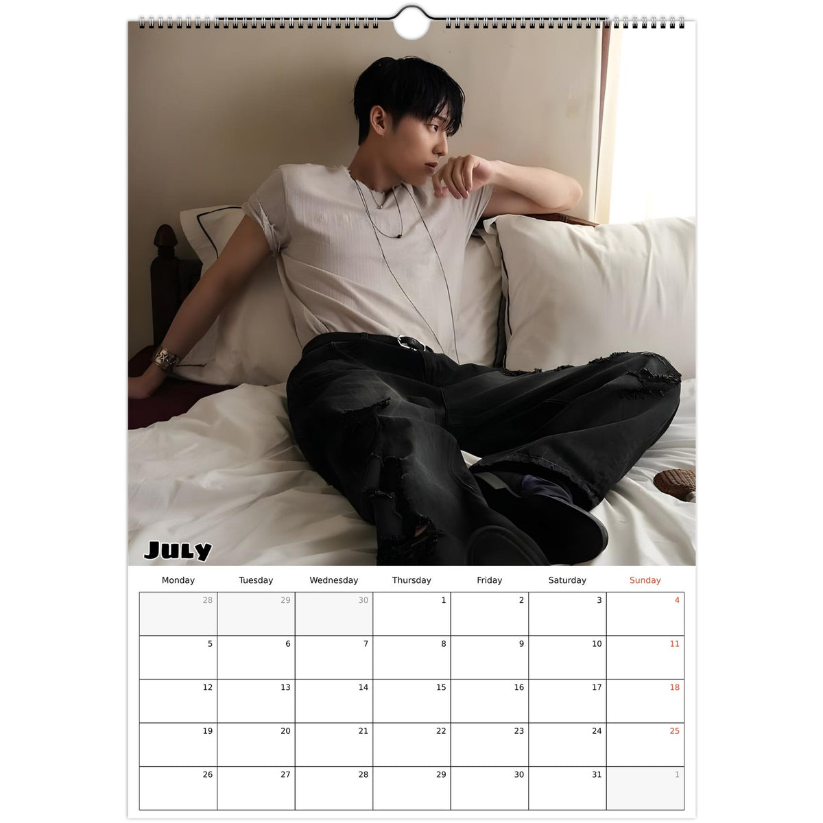 Choi Hyun‑wook calendar July photo