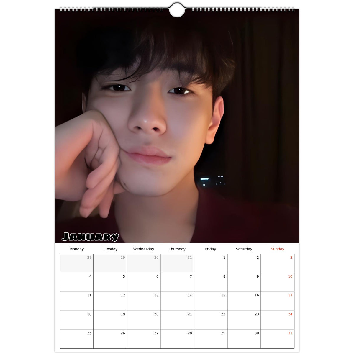 Nam Yoon‑su calendar January photo