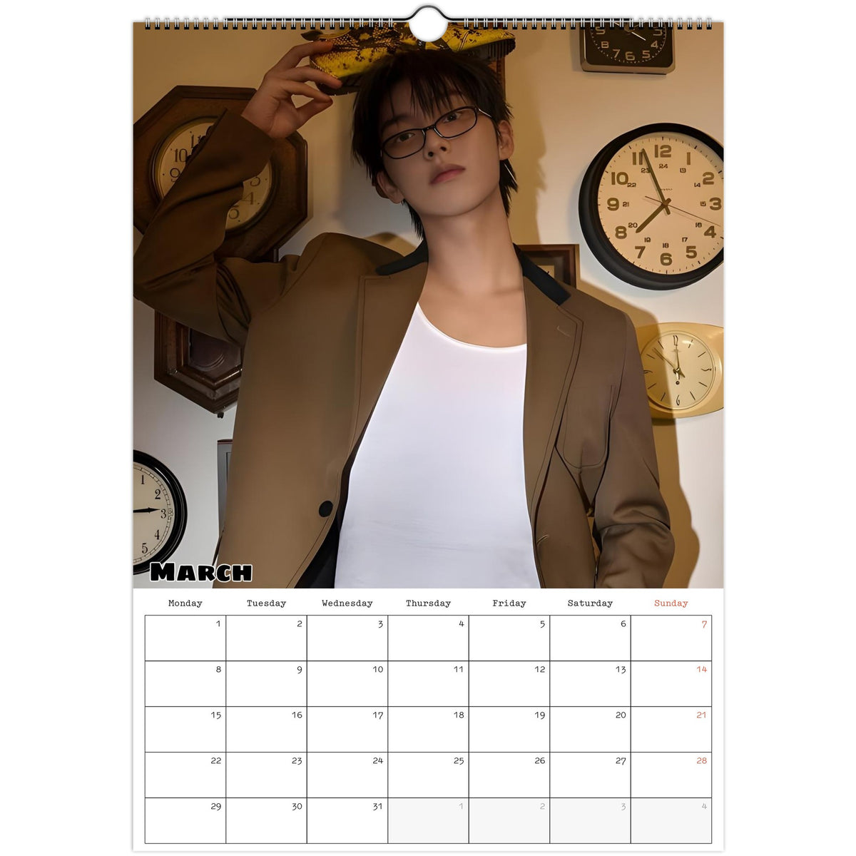 Choi Hyun‑wook calendar March photo