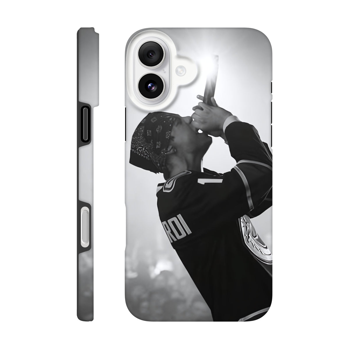Music aesthetic iPhone tough case with The Kid LAROI design
