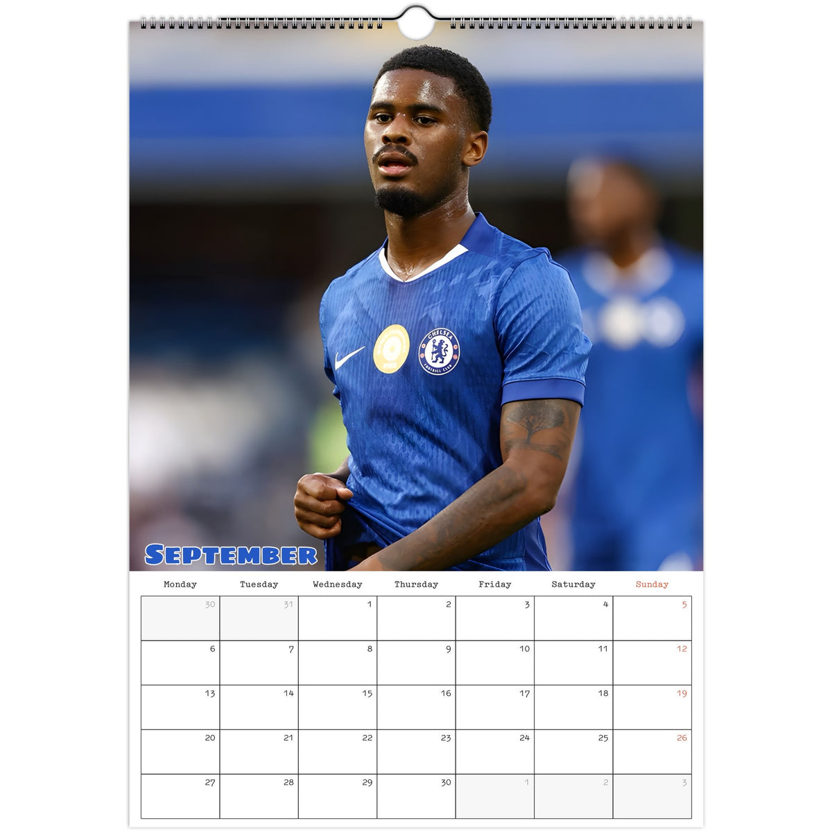 Chelsea Calendar 2027 September photo