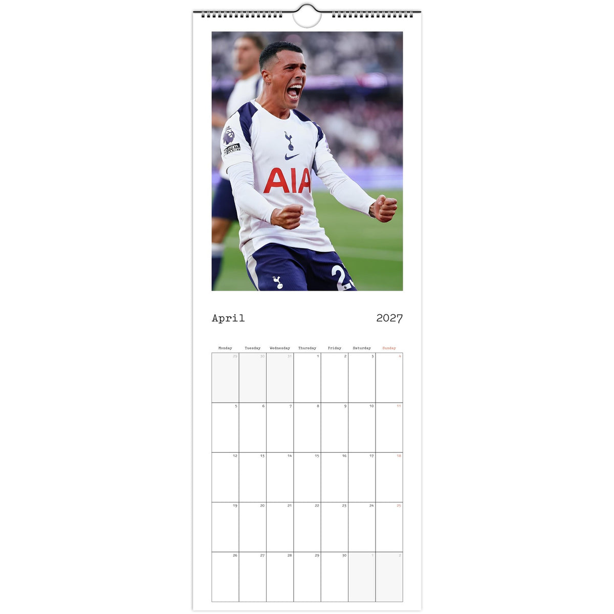 Tottenham calendar April photo