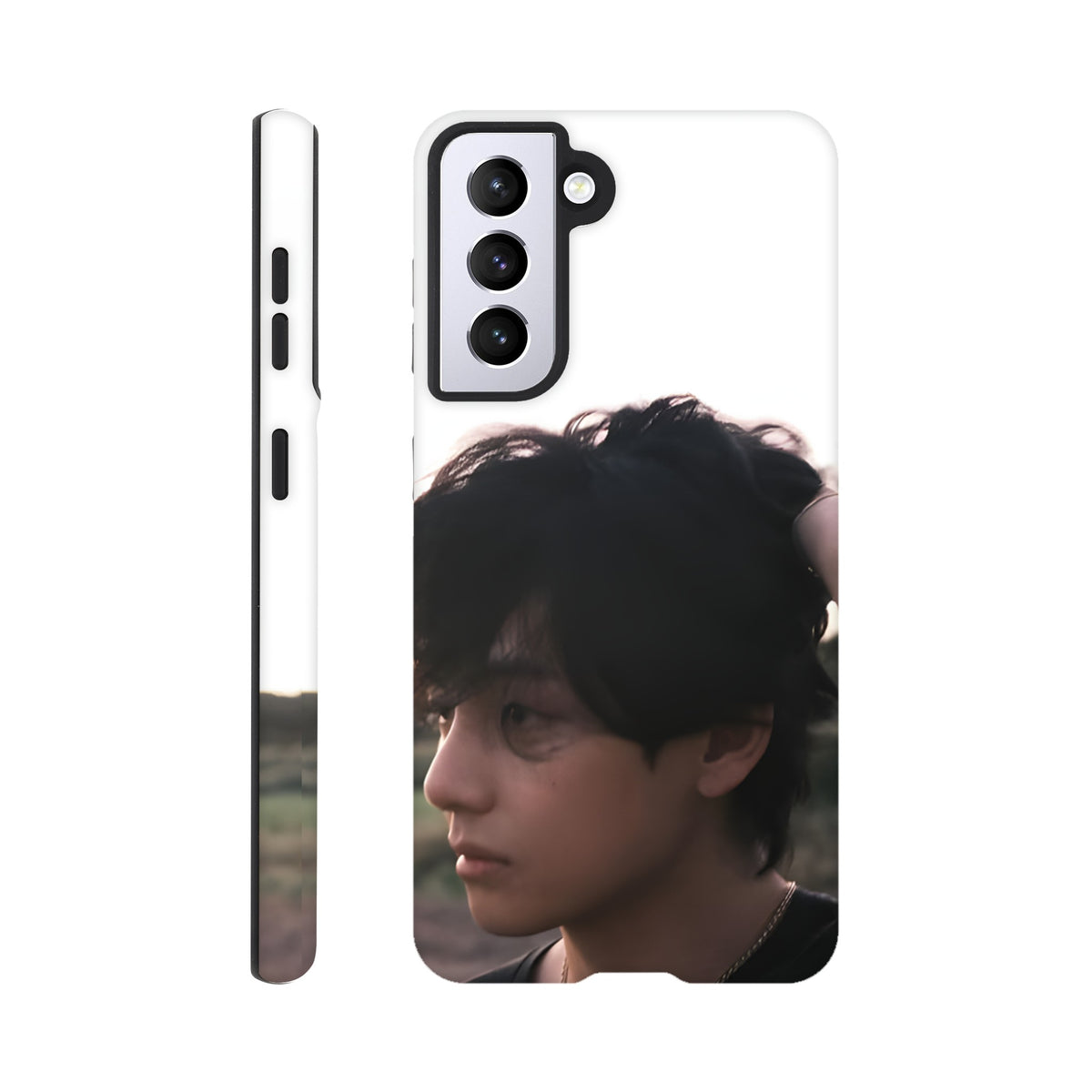 Samsung tough case featuring Taehyung V K‑pop artwork