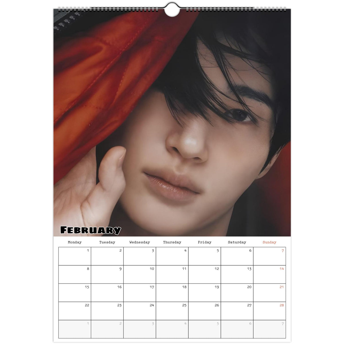 Byeon Woo‑seok calendar February photo