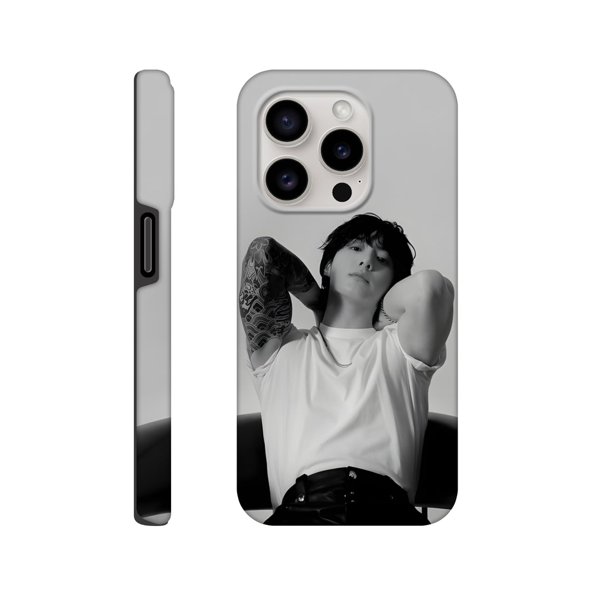 Jungkook iPhone case featuring durable shockproof design