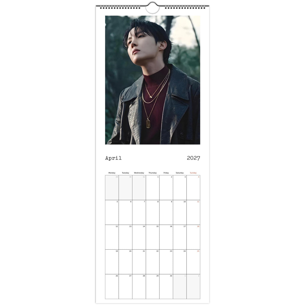 BTS J‑Hope Calendar April portrait