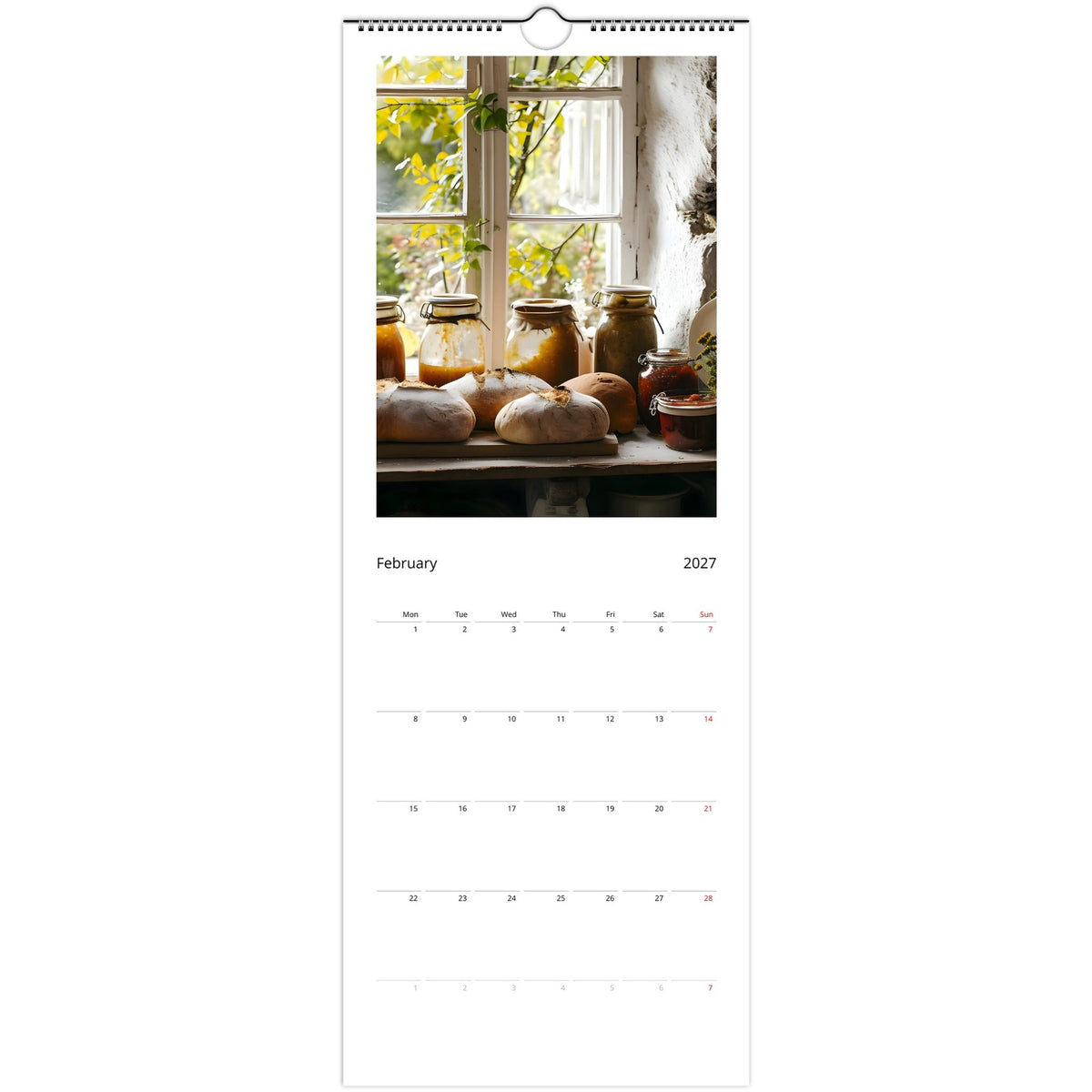 Off‑Grid Living 2027 calendar February photo