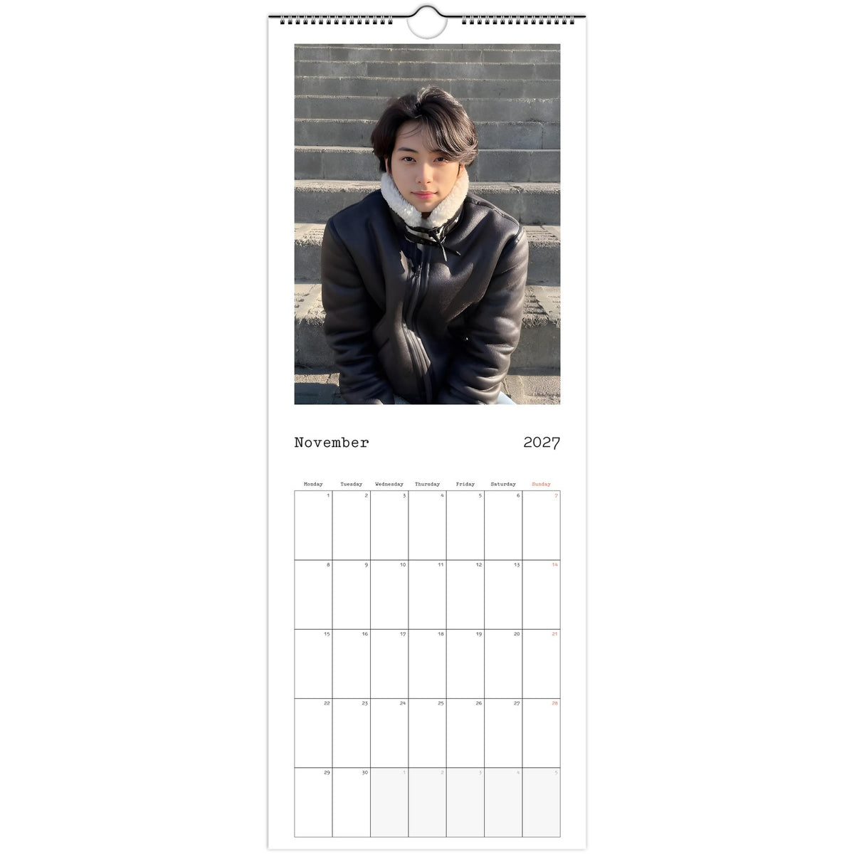 Lee Chae‑min calendar November photo