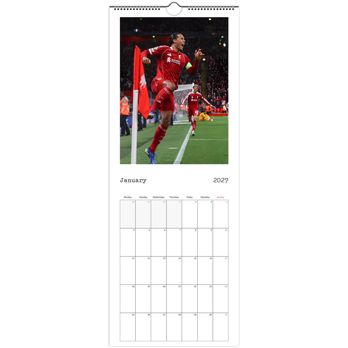 Liverpool Calendar January page