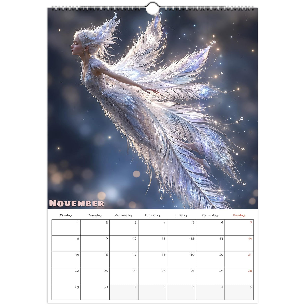 Fairies calendar 2027 November photo