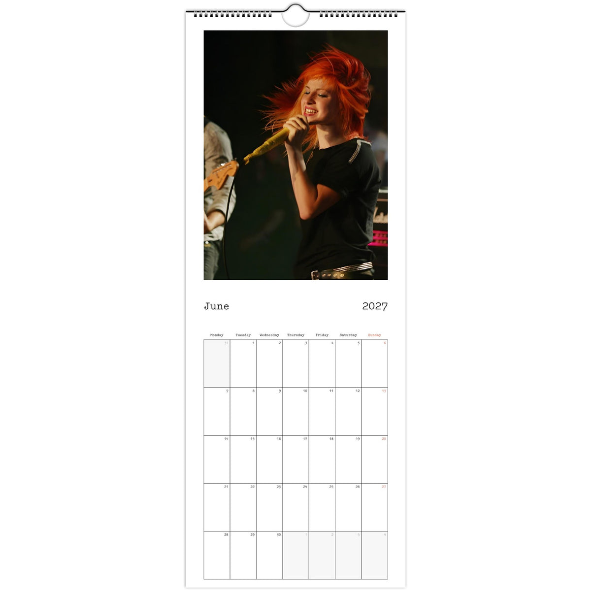 Hayley Williams Calendar June page