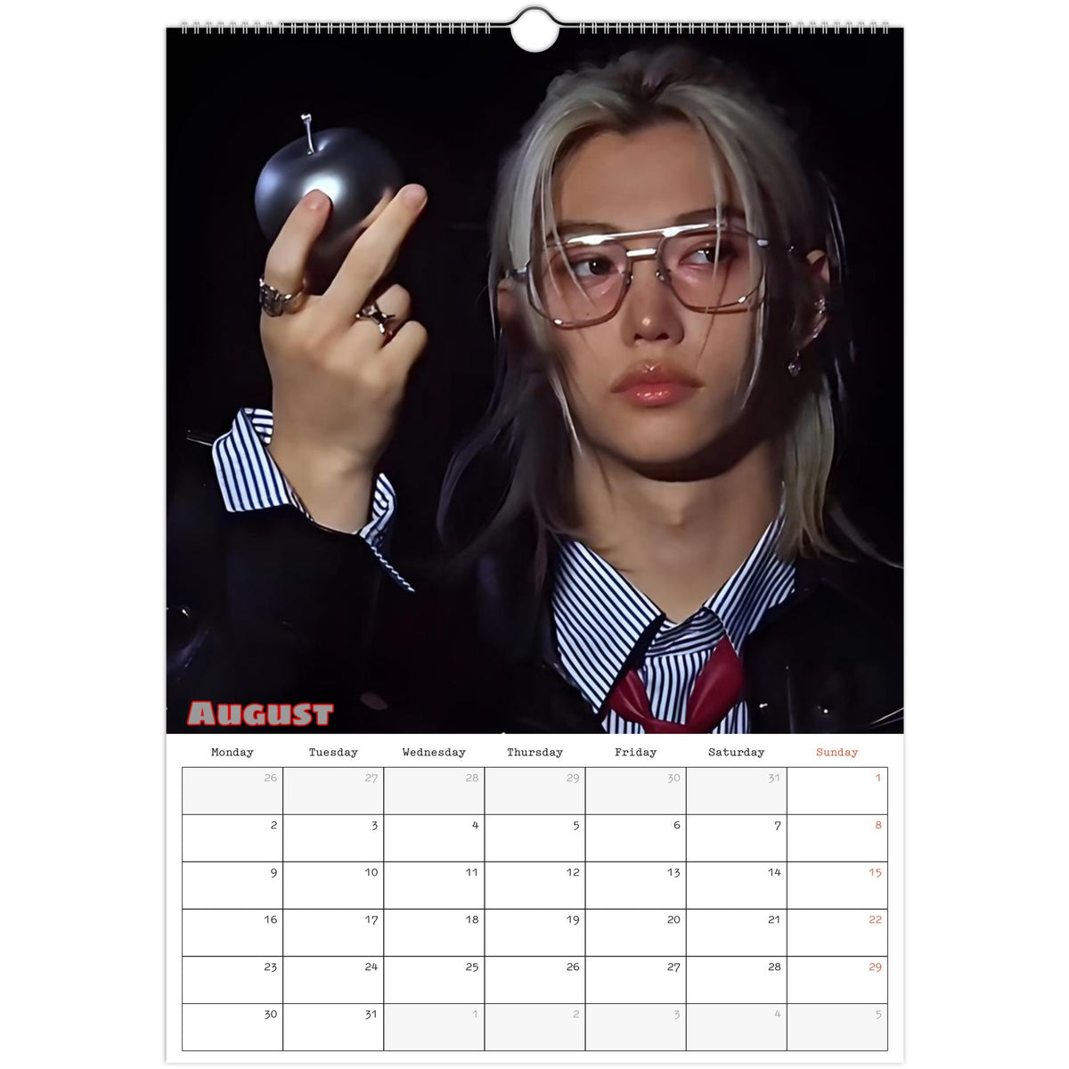 Stray Kids Felix Elite Calendar 2027 August page