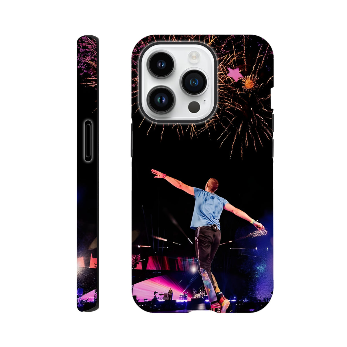 Shock‑resistant iPhone tough case featuring Chris Martin artwork
