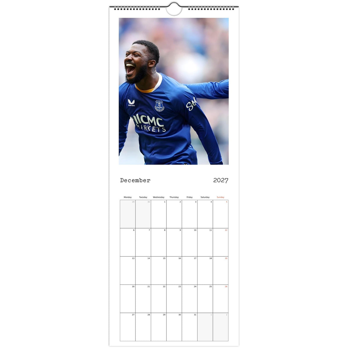 December Everton Calendar photo