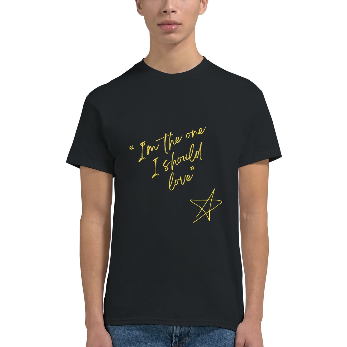 BTS Jin Epiphany lyric front print tee