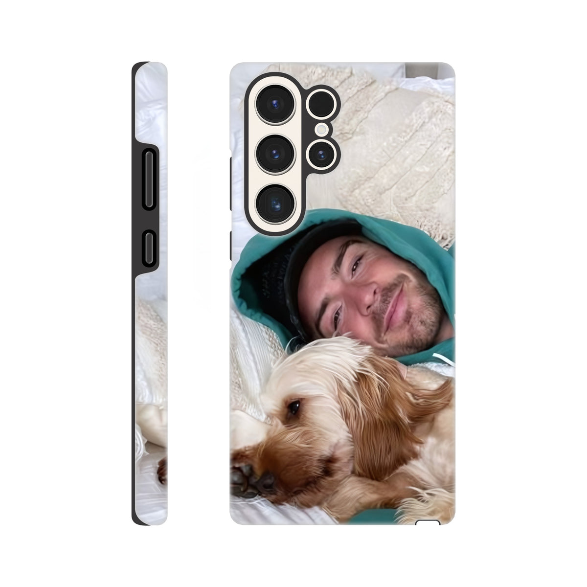Dual‑layer Samsung protective case with Jack Grealish aesthetic graphic