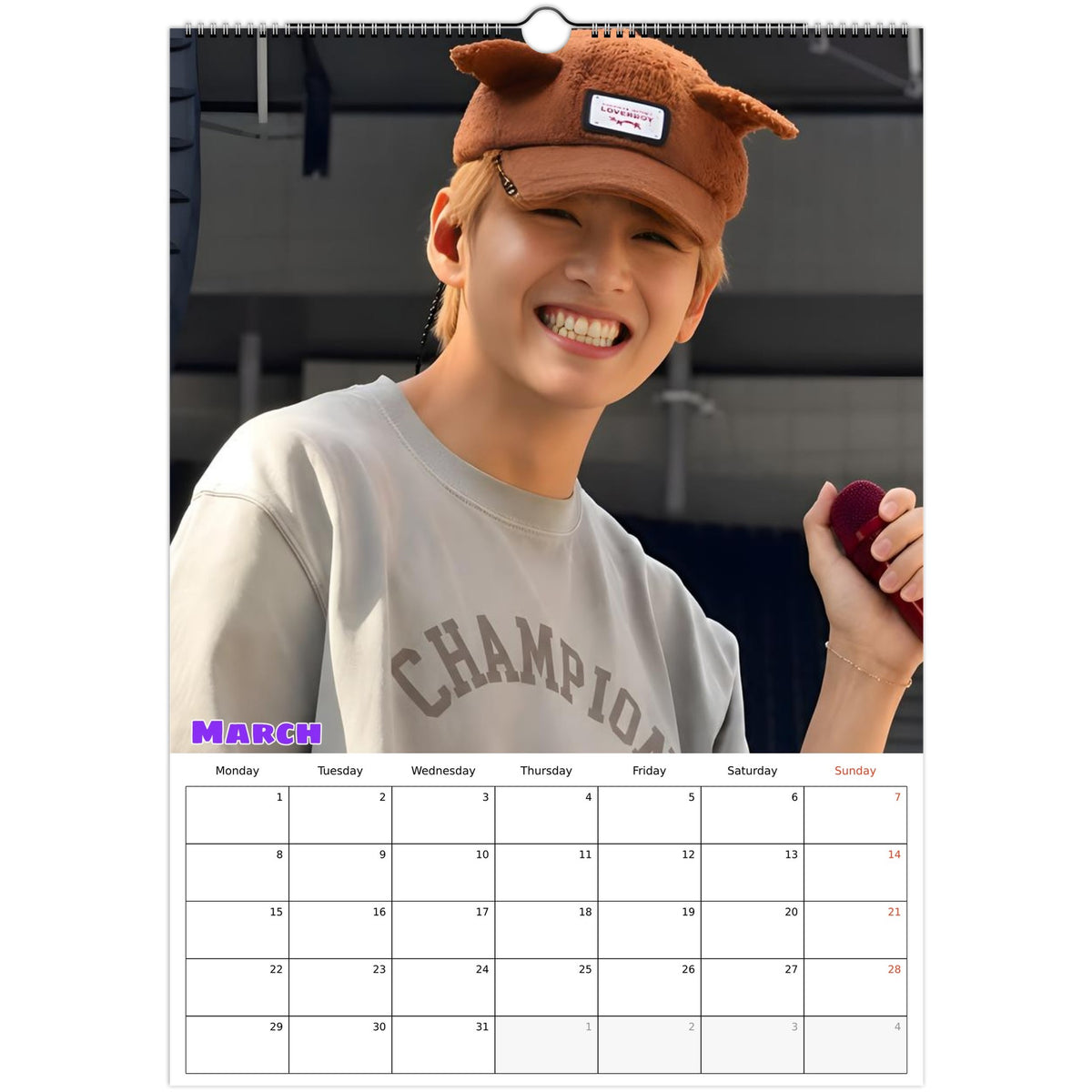 BTS V March ARIRANG Calendar 2027 photo
