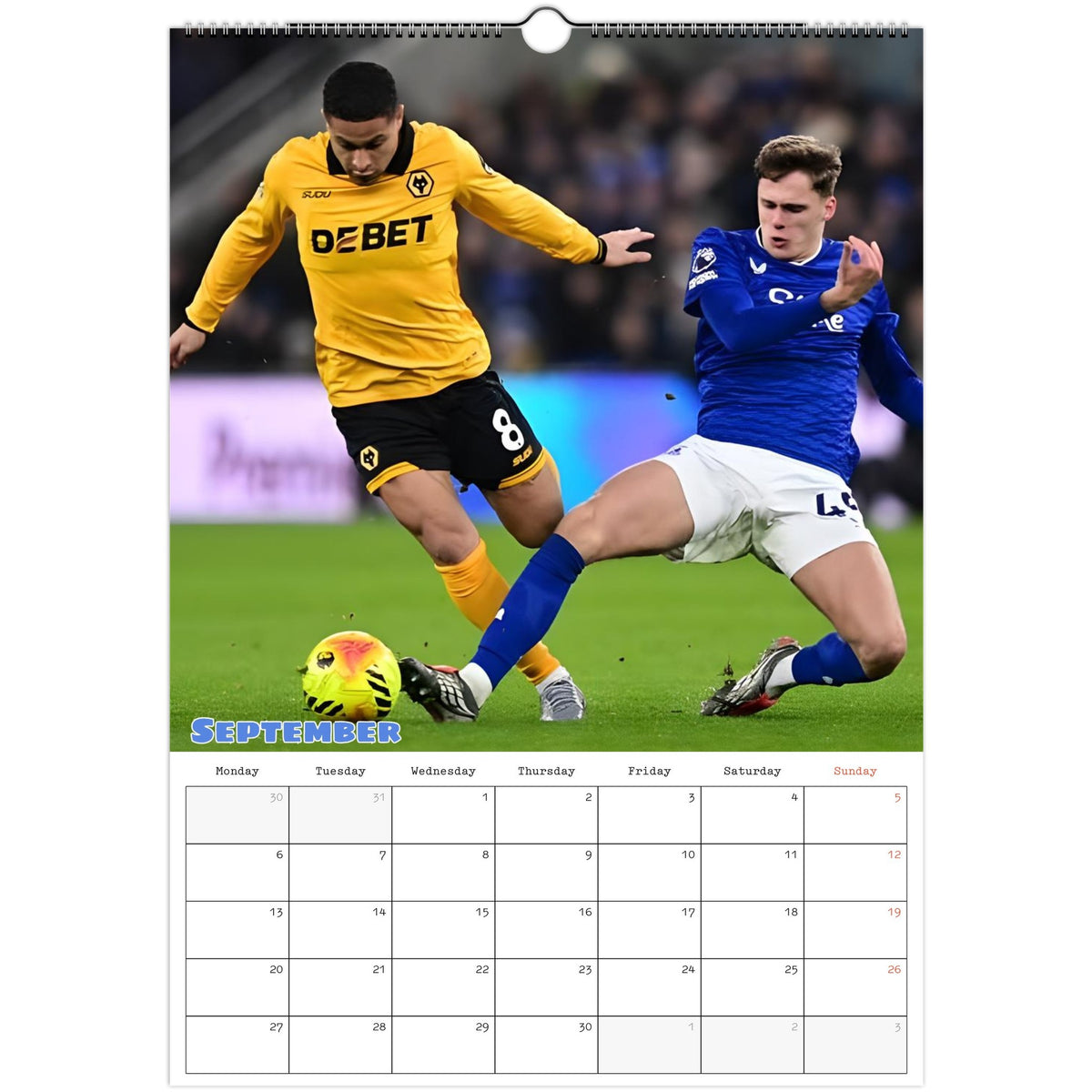 September Everton Calendar photo