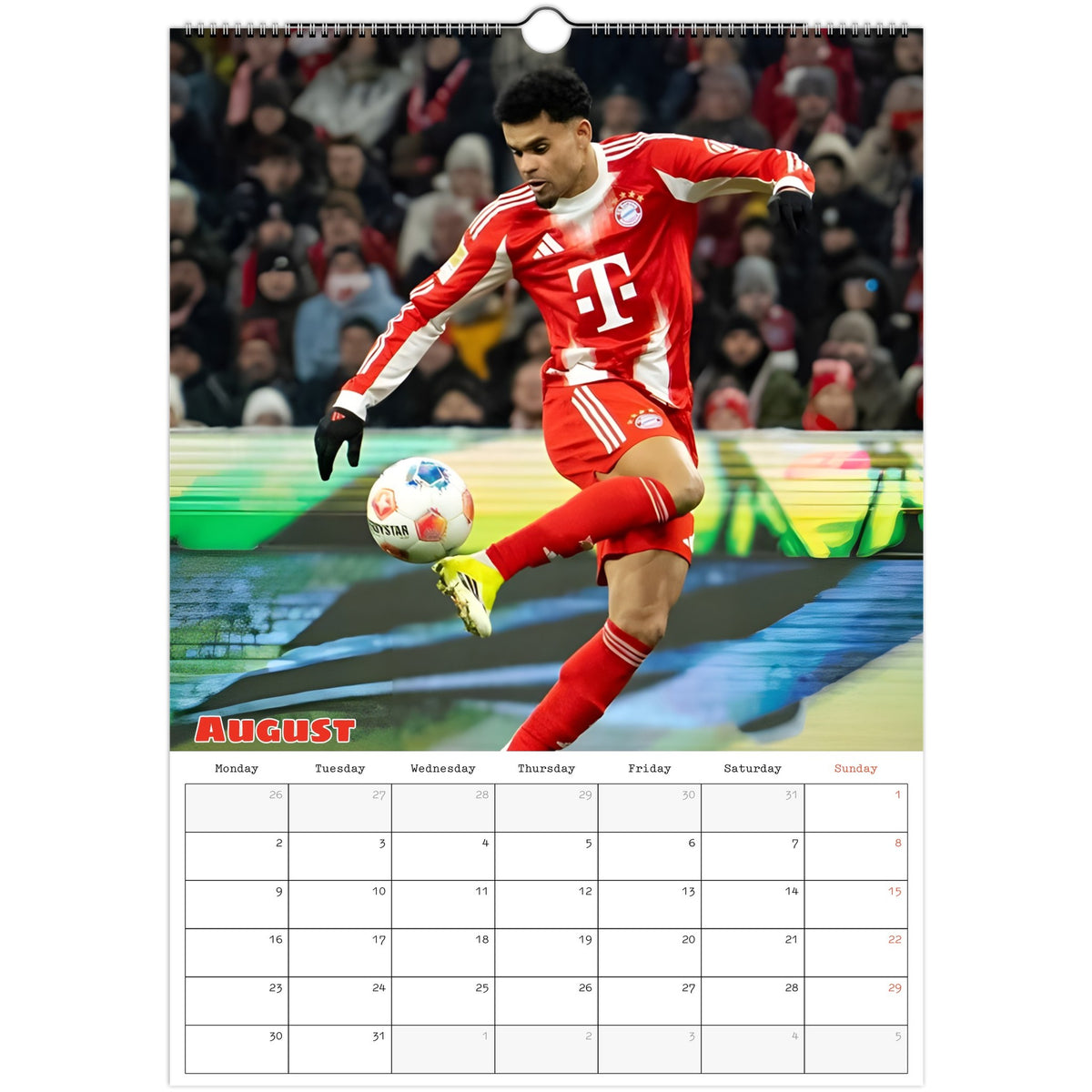 Bayern  Munich Calendar 2027 August photo