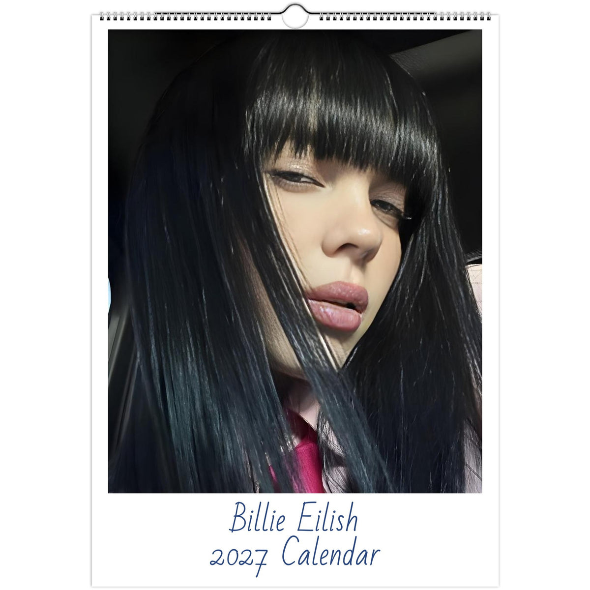 Billie Eilish 2027 A3 wall calendar cover