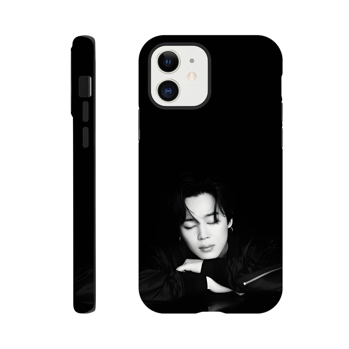 Jimin iPhone tough case with high‑quality dual‑layer material