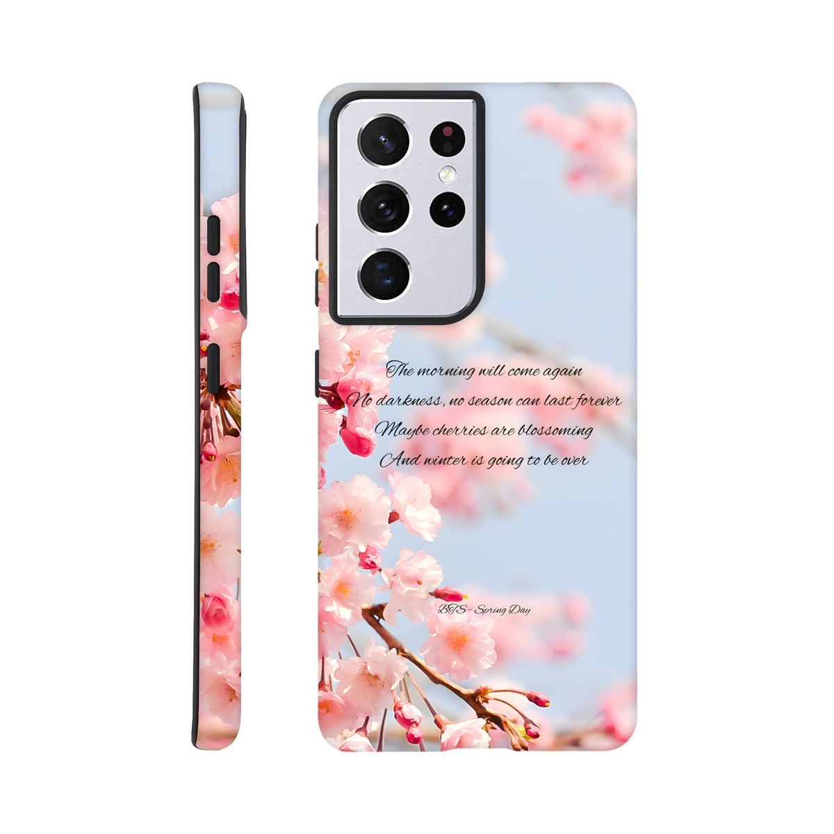 Spring Day themed Samsung protective case with aesthetic artwork
