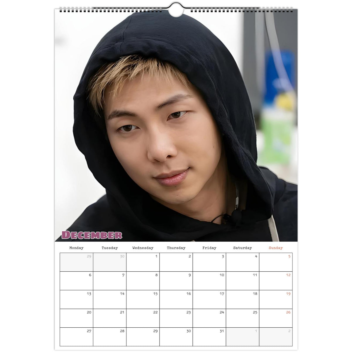 RM Calendar 2027 December photo