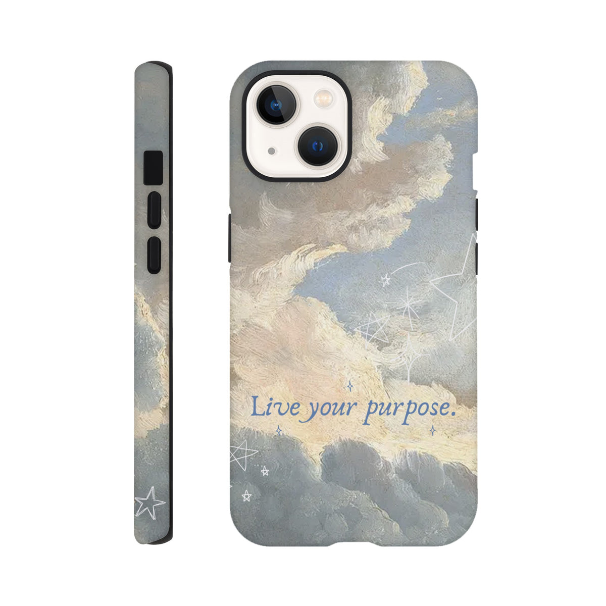 iPhone tough case featuring Live Your Purpose motivational design