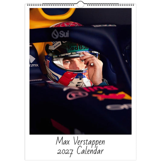 Max Verstappen 2027 calendar cover
