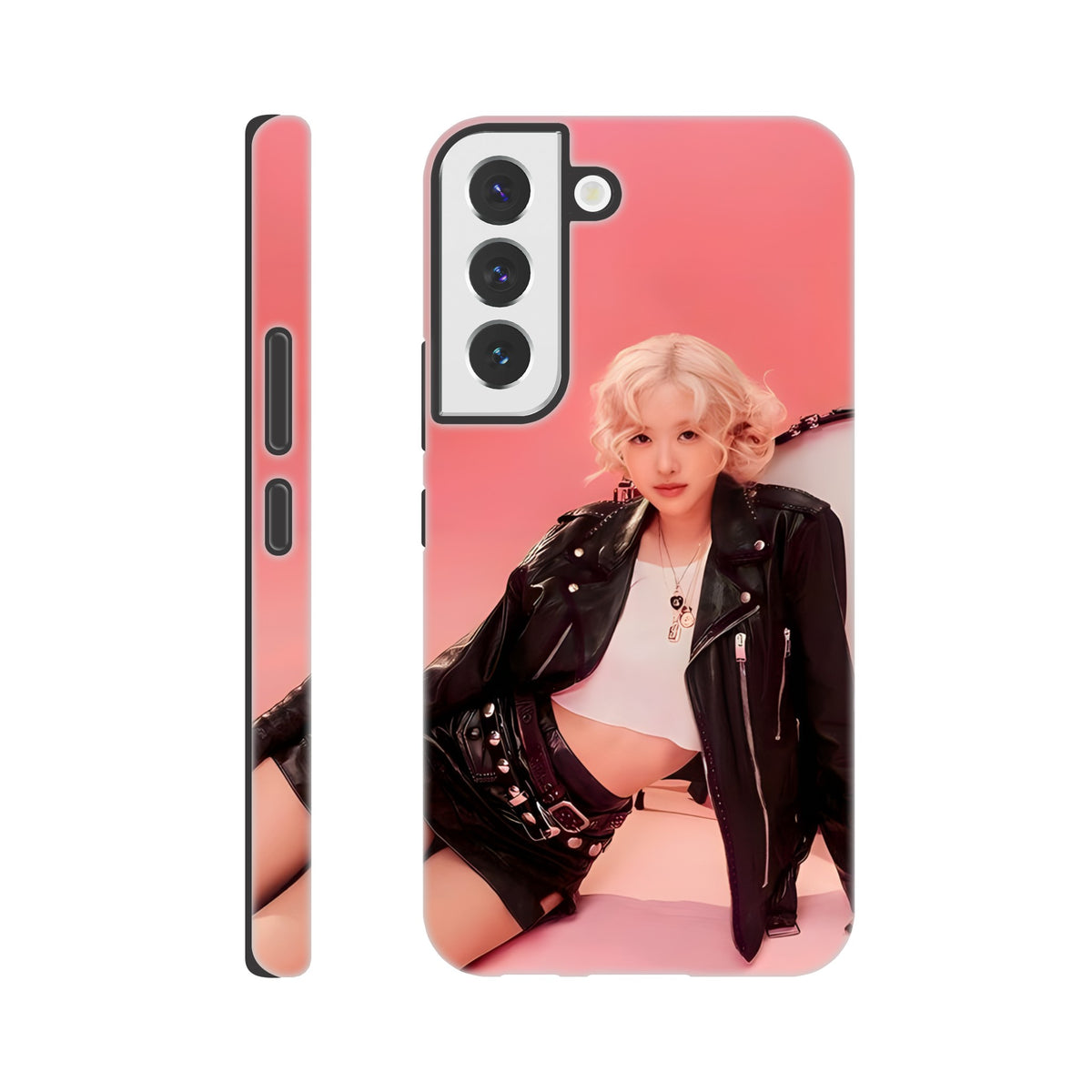 Protective Samsung case with Rosé K‑pop artwork