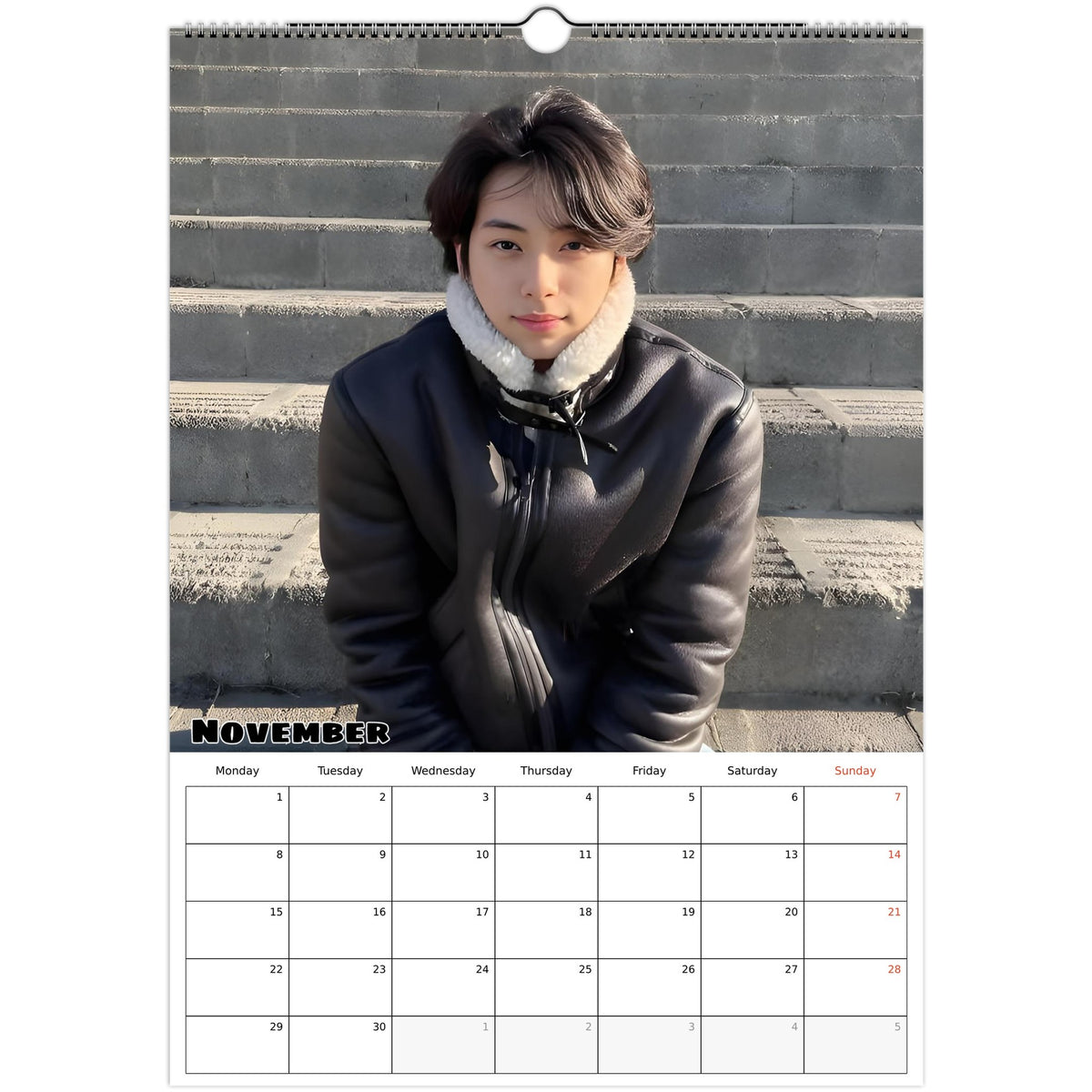 Lee Chae‑min calendar November photo