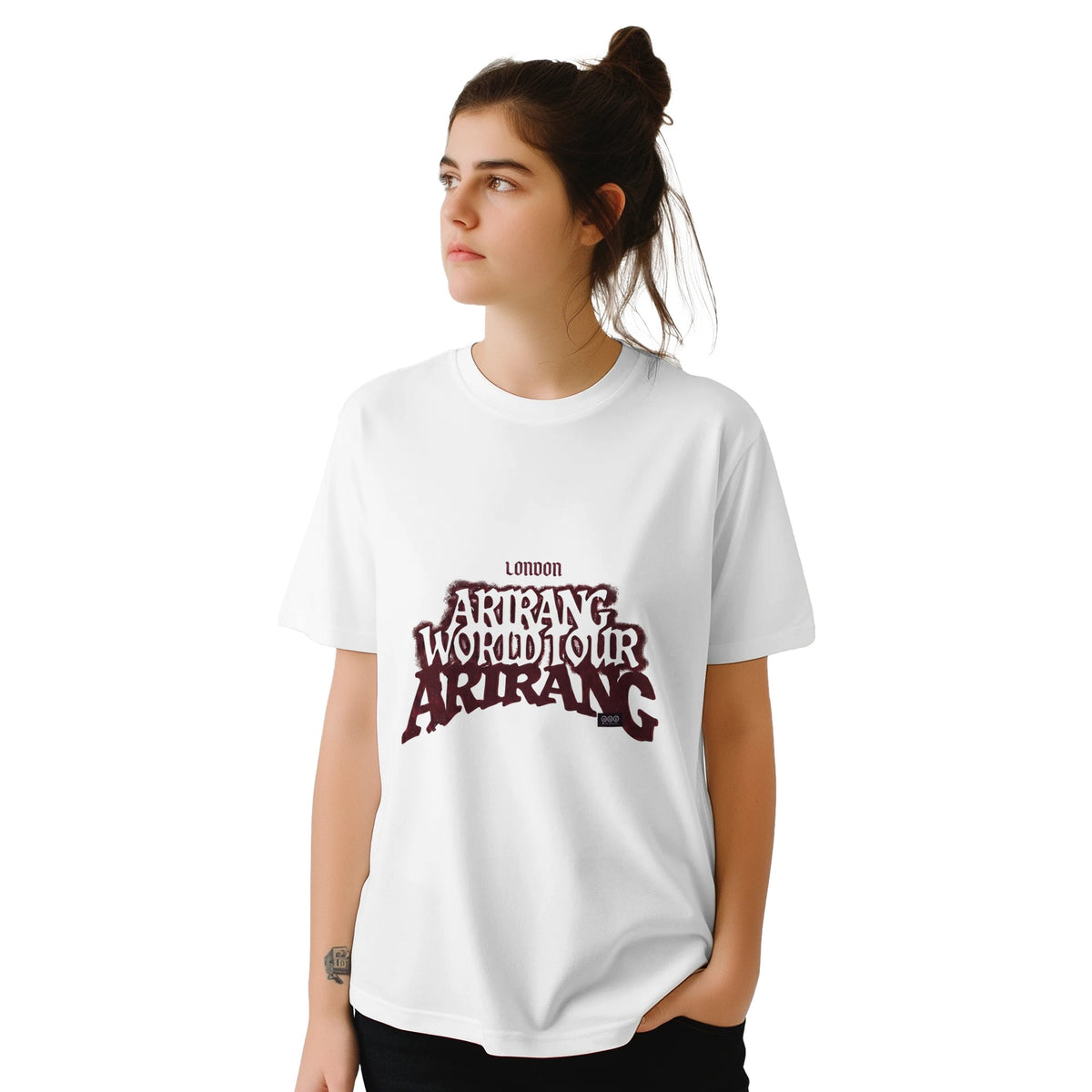 BTS London 26 front and back print tee