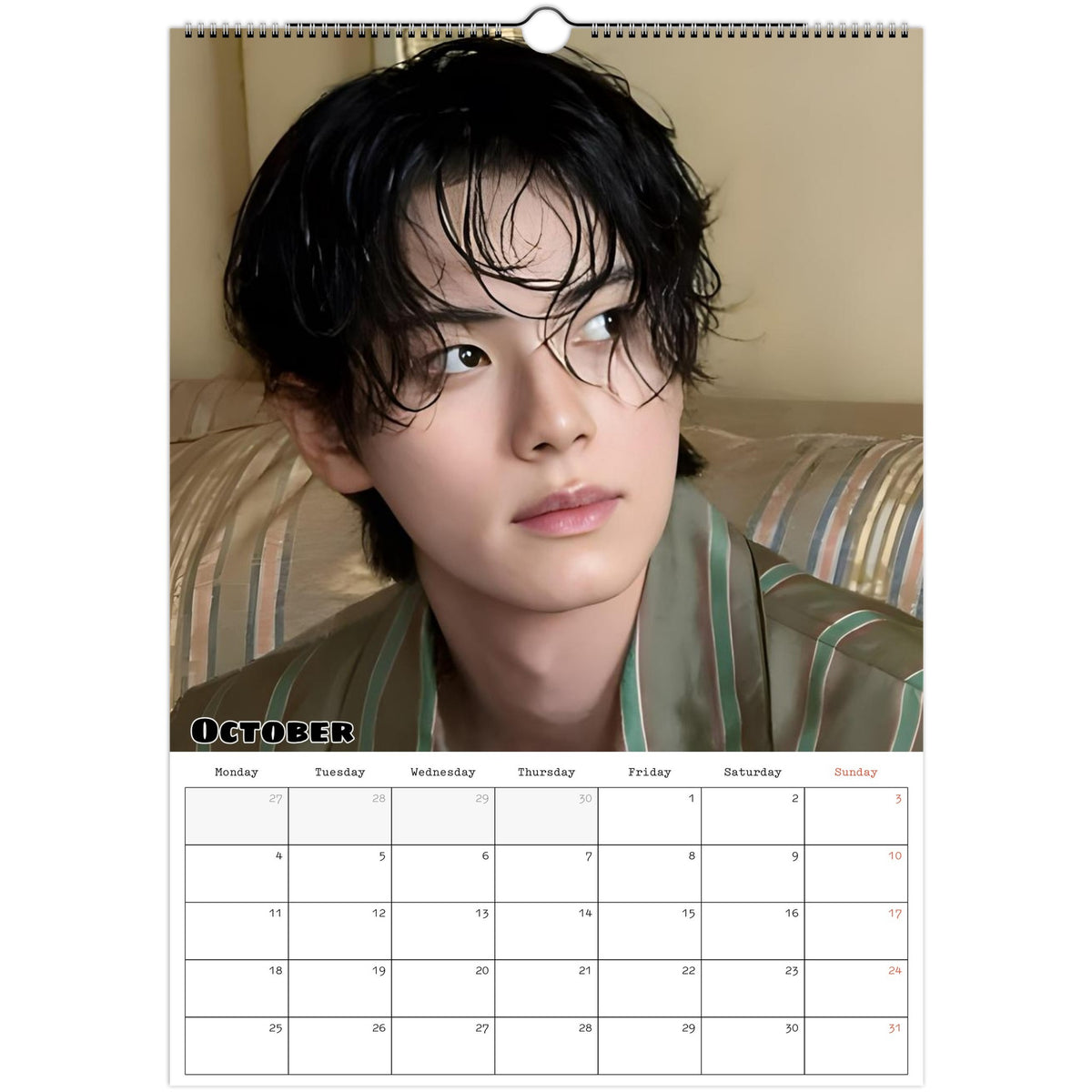 Lee Chae‑min calendar October photo
