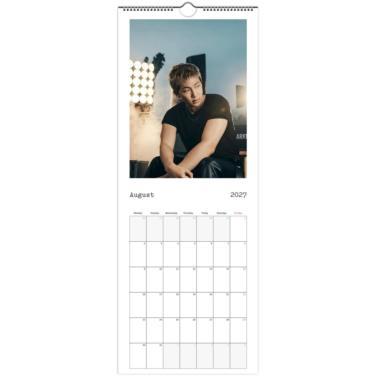 RM Calendar 2027 August photo