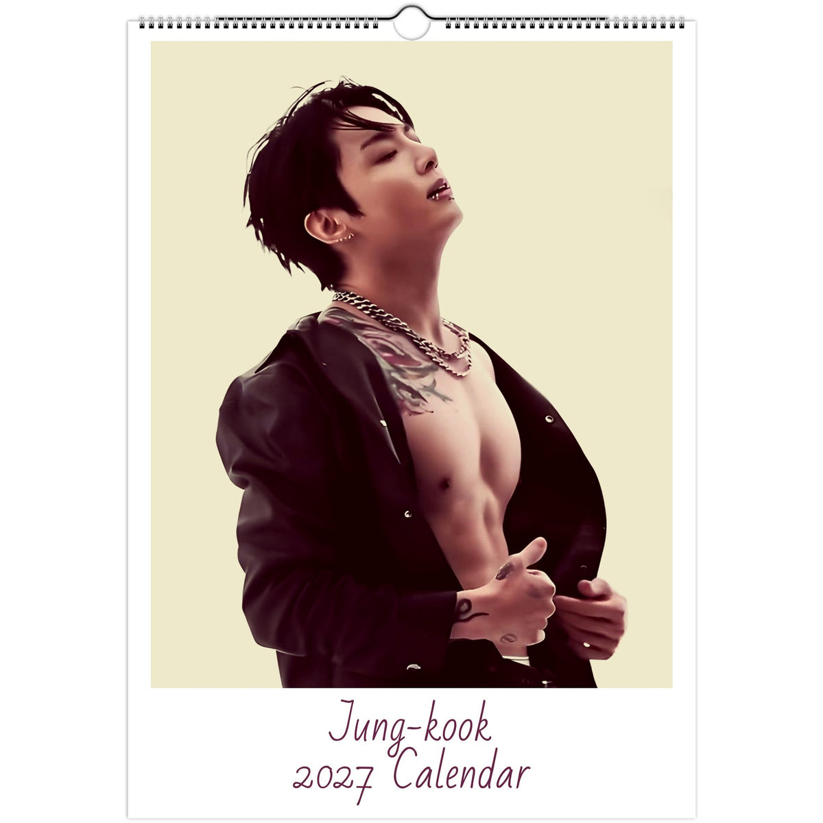 Jungkook 2027 calendar cover