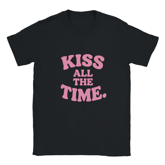 Black Harry Styles Kiss All The Time t‑shirt