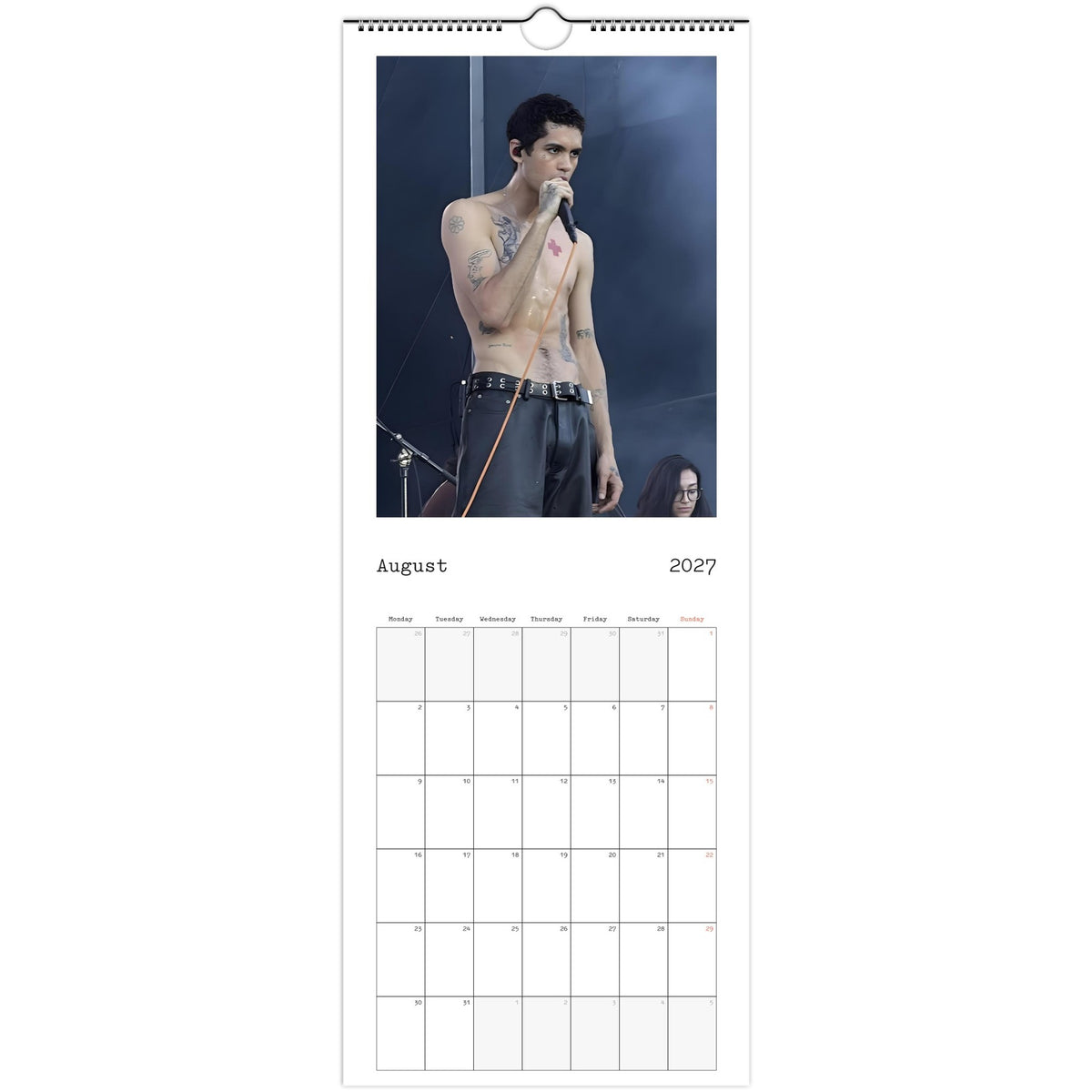 Dominic Fike calendar August photo