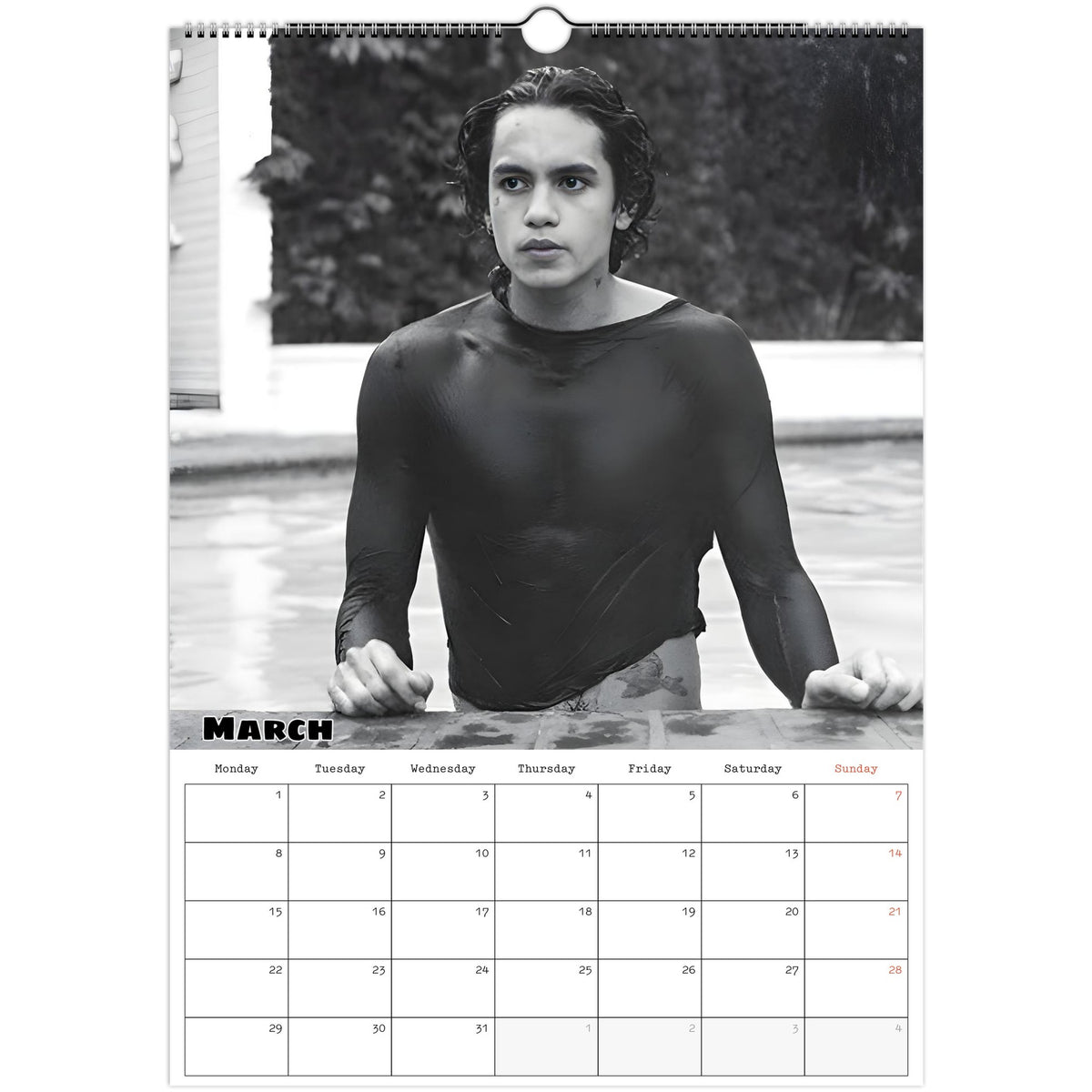 Dominic Fike calendar March photo