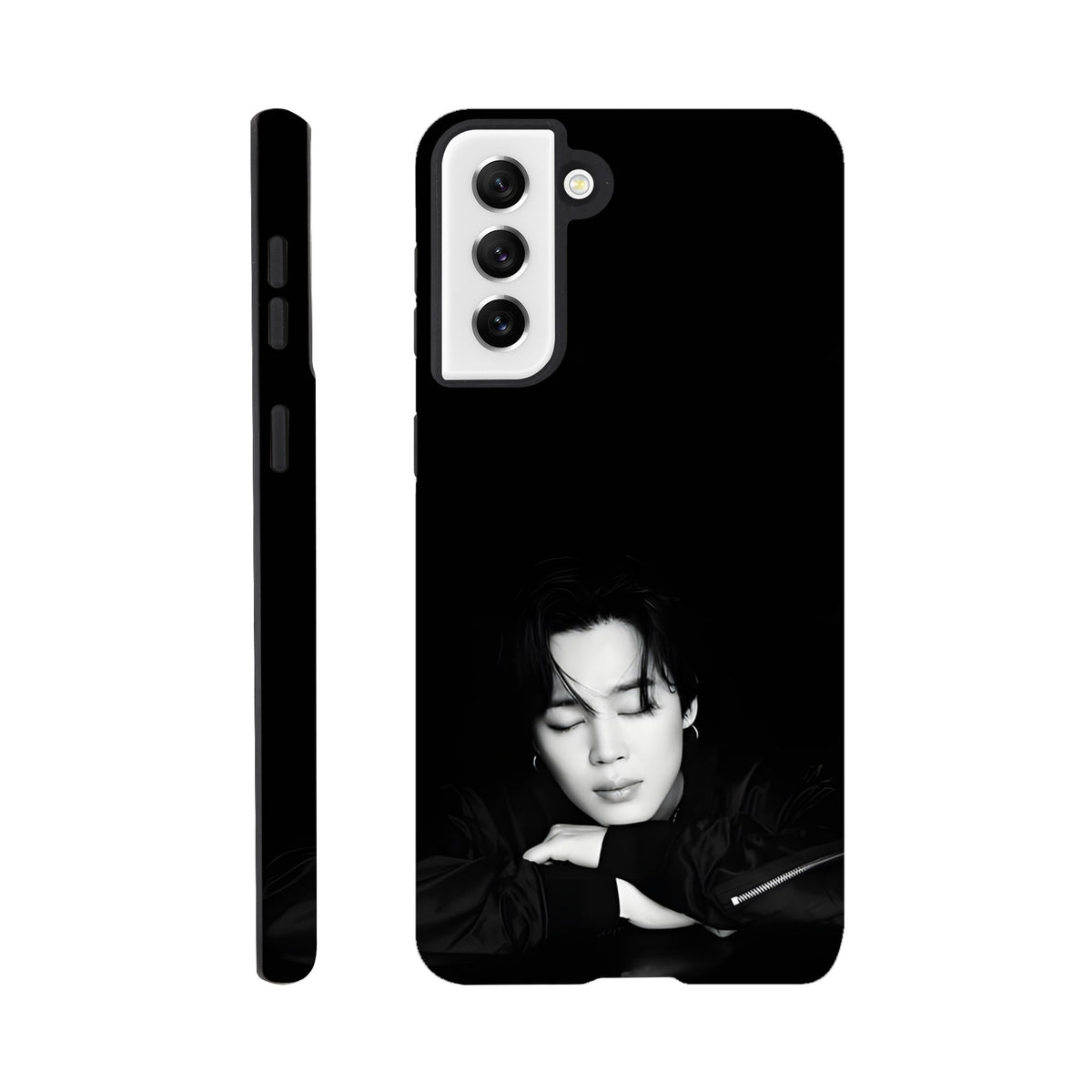 Aesthetic Jimin Samsung case combining style and durability