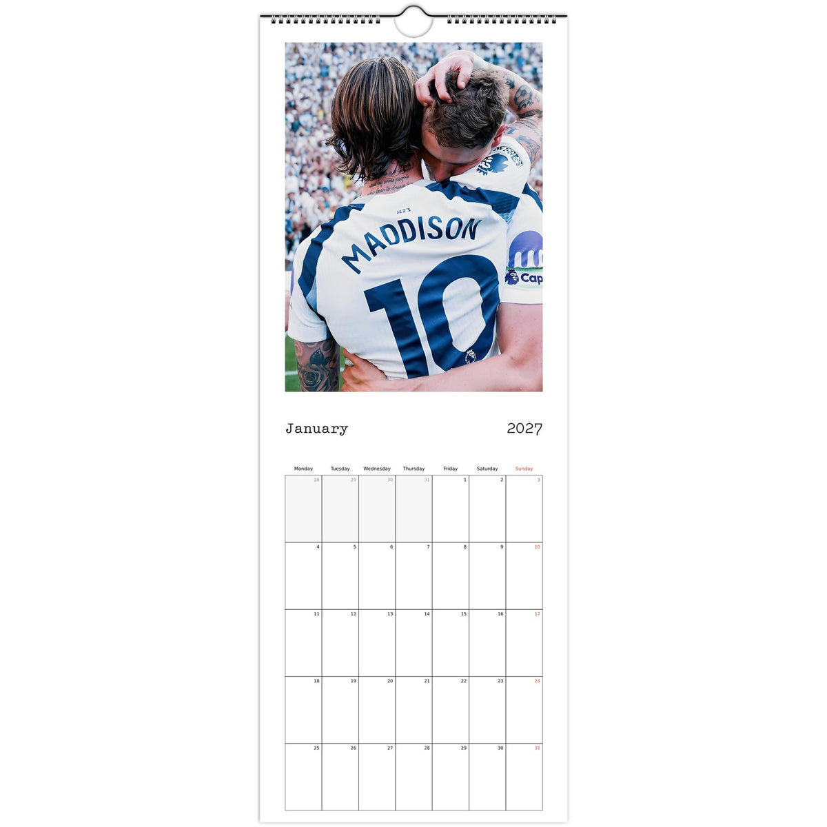 Tottenham calendar January photo