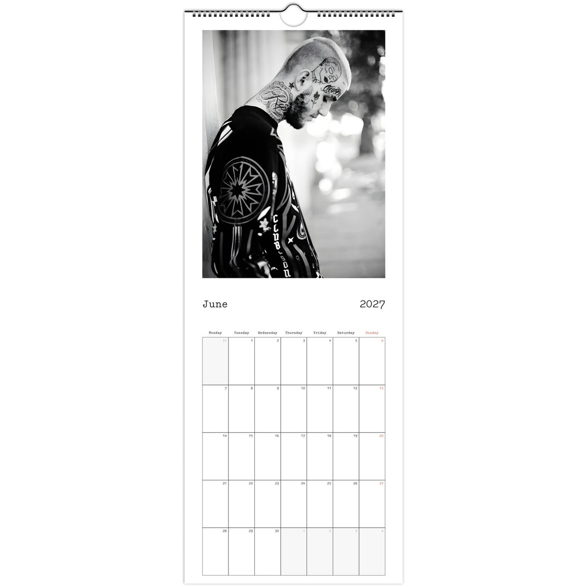 Lil Peep Calendar 2027 June photo