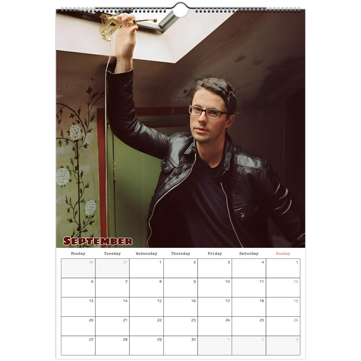 Matthew Goode Calendar 2027 September photo