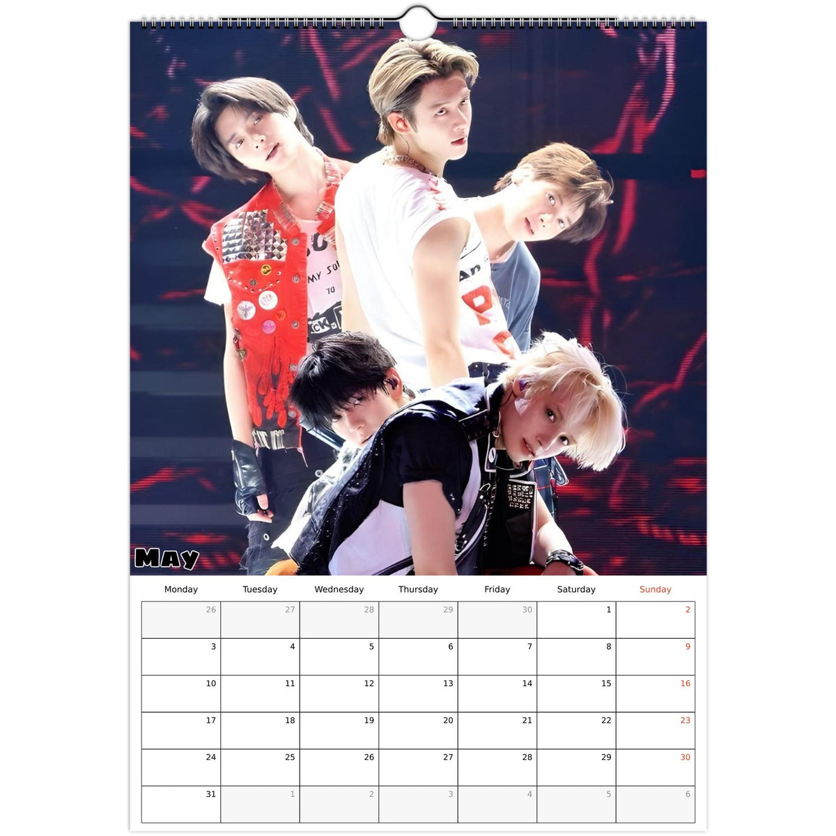 TXT calendar May 