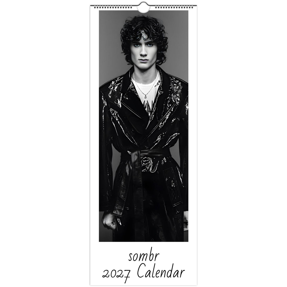 sombr 2027 slim wall calendar front cover