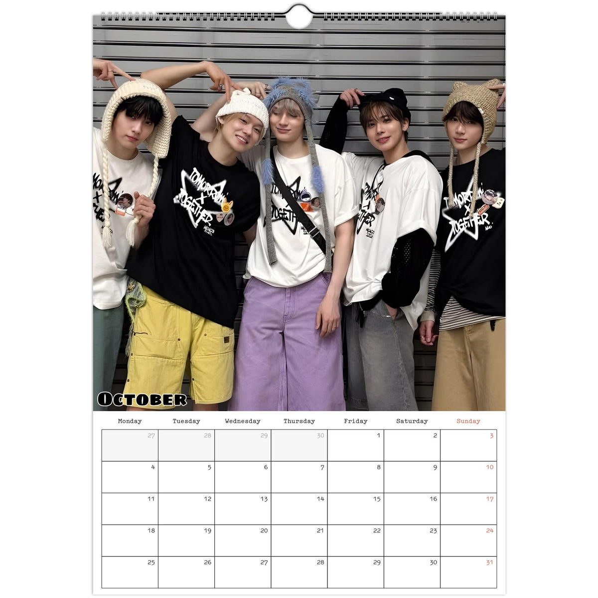 TXT calendar October 