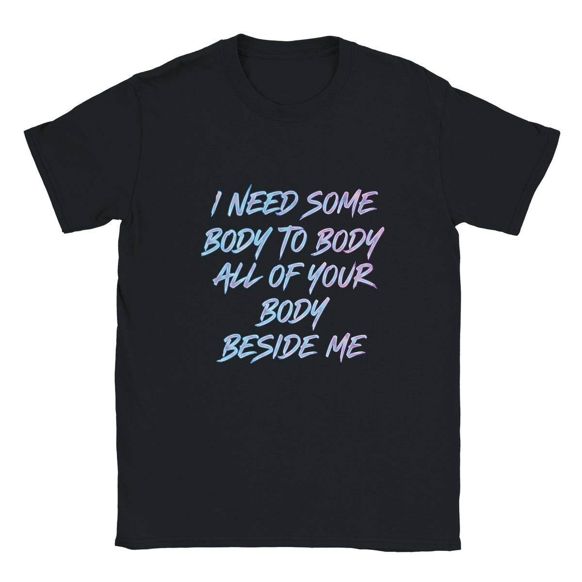 BTS ARIRANG 2026 black t‑shirt with Body to Body lyric
