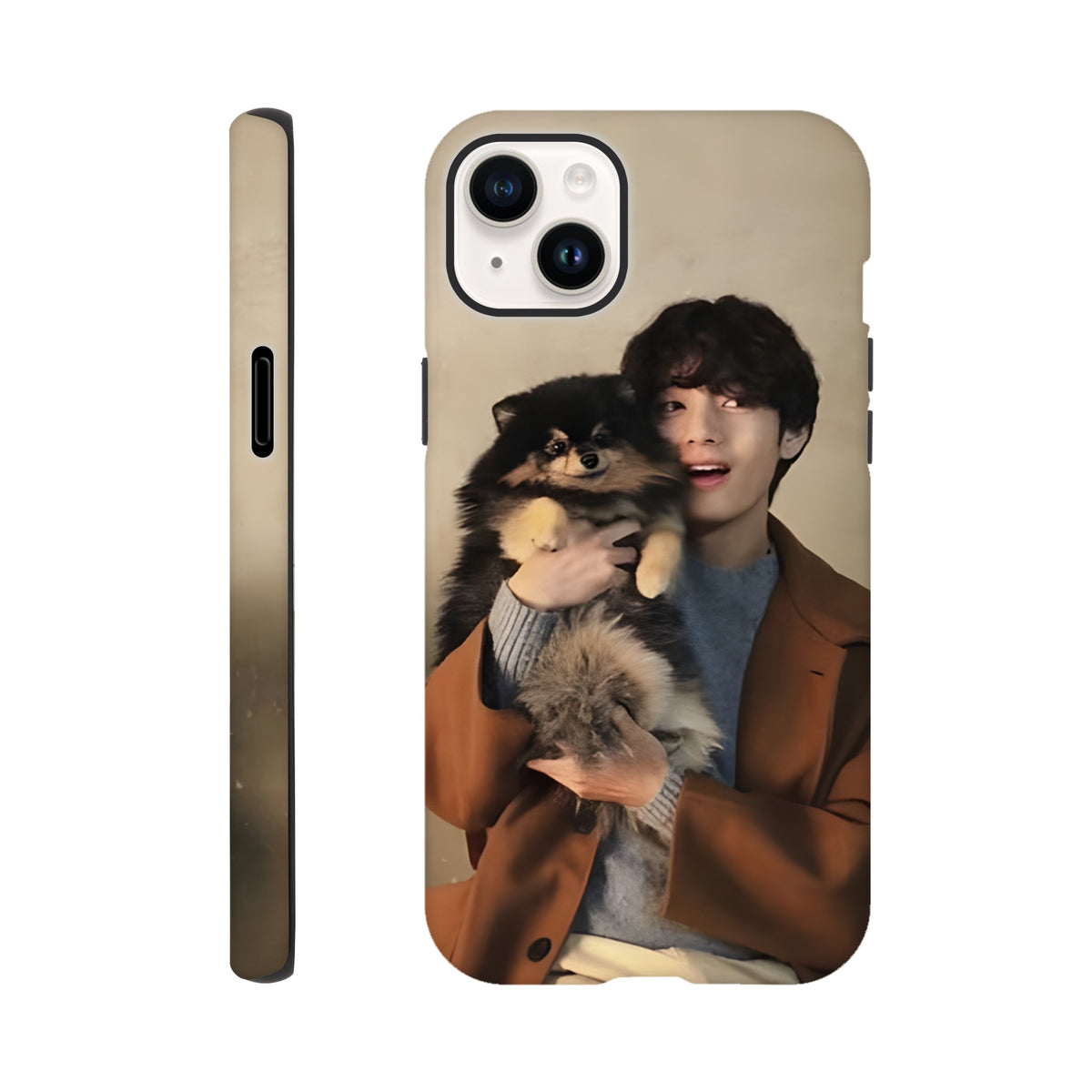 Taehyung V tough iPhone case for stylish K‑pop protection