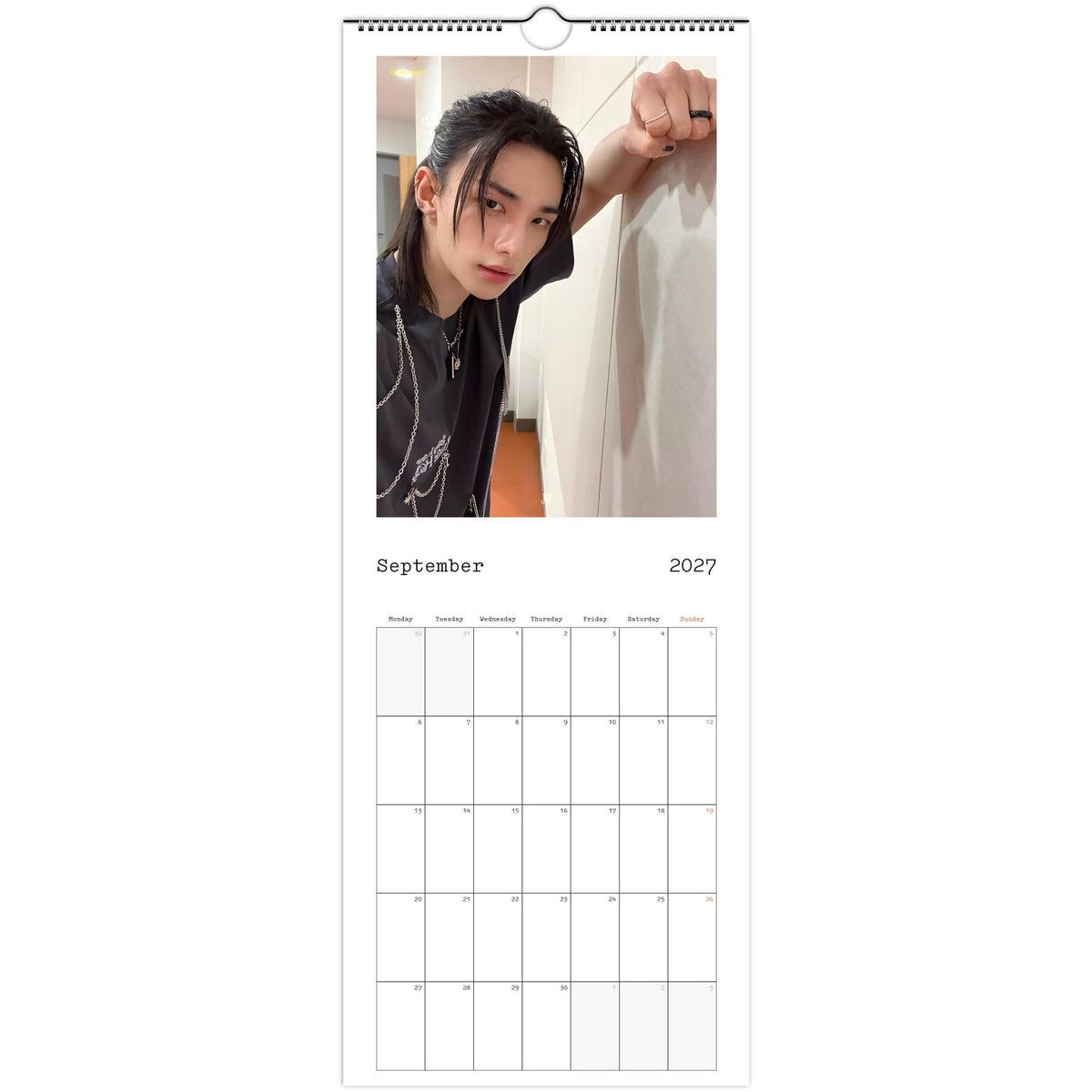 Stray Kids Hyunjin Calendar 2027 September photo