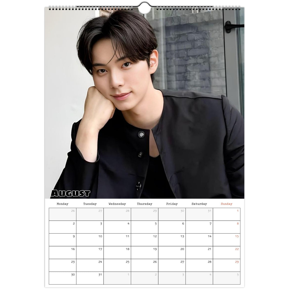 Lee Chae‑min calendar August photo